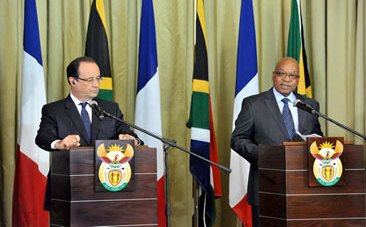Hollande's visit a milestone: Zuma 