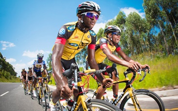 African cycling team takes on Europe