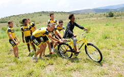 Team MTN-Qhubeka and the Buffalo bicycle 