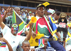 South African football fans 