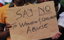 Say 'no' to women and children abuse 