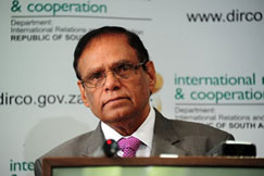 South African Deputy International Relations Minister Ebrahim Ebrahim 