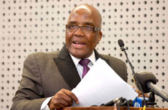 South African Health Minister Aaron Motsoaledi 