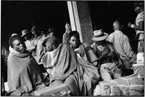 Miners going home: Mayfair railway station, Johannesburg, December 
1952