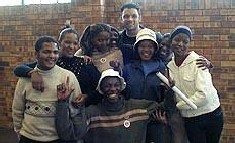 Mark Fish doing his bit Fish, Charlton, Athletic, Shaun, Bartlett, soccer, football, Alexandra, South, Africa, Mark