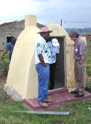 One of Mvula Trust's ventilated improved pit toilets