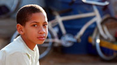 Earl Adams (8) from Tshwane plays Pedro, the Mexican cyclist 